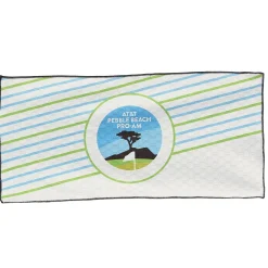 Pebble Beach At&T Pro-Am Strip Towel By Devant Clearance