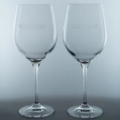 Pebble Beach Concours D'Elegance Set Of 2 Red Wine Glasses Fashion