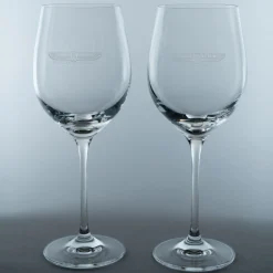 Pebble Beach Concours D'Elegance Set Of 2 White Wine Glasses New