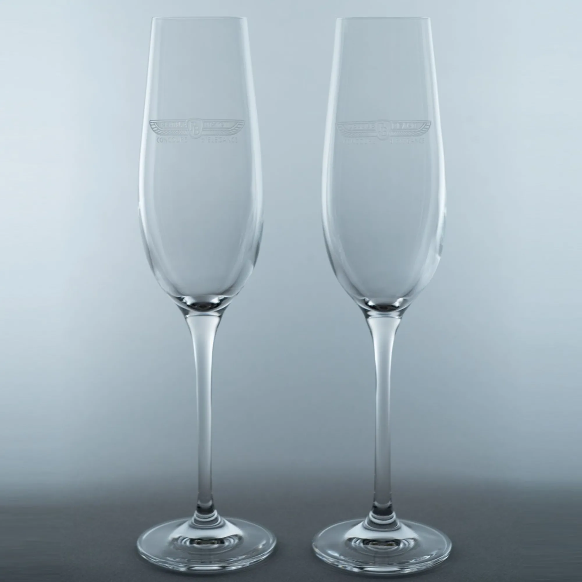 Pebble Beach Concours D'Elegance Set Of 2 Champagne Flutes Fashion