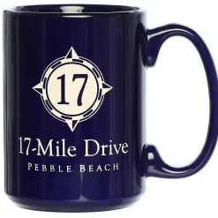 Pebble Beach 17 Mile Drive Big Boy Ceramic Coffee Mug Hot