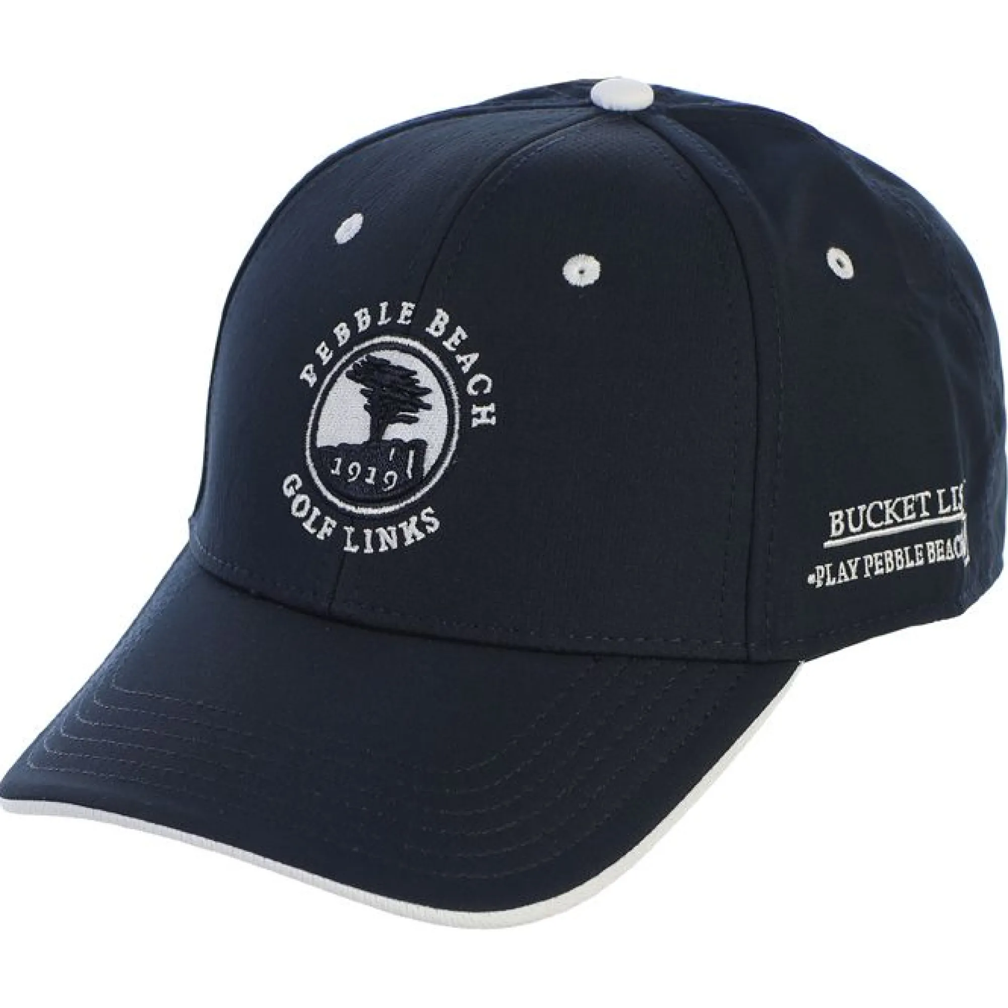 Pebble Beach Bucket List Hat By The Game Black Discount