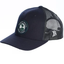 Pebble Beach Curved Rogue Trucker Hat By Branded Bills New