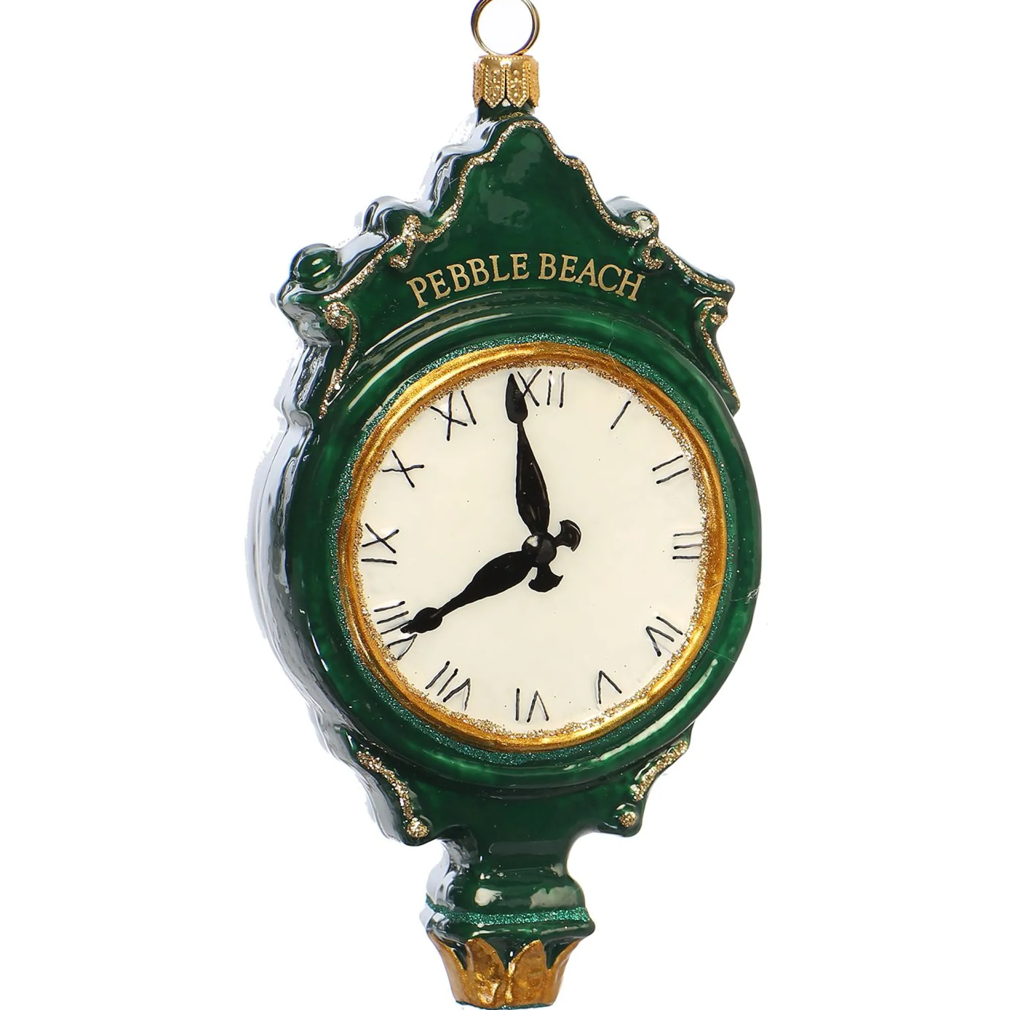 Pebble Beach 3D Clock Ornament By Joy To The World Collectibles Discount
