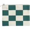 Pebble Beach Golf Flag Checkered Canvas Zip Pouch Outlet
