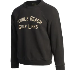 Pebble Beach Golf Links Black Label Crew Sweatshirt By Original Retro Brand Hot