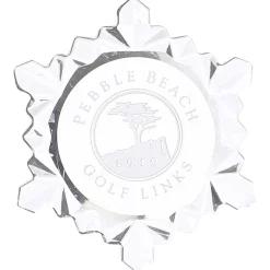 Pebble Beach Golf Links Etched Snowflake Ornament Online