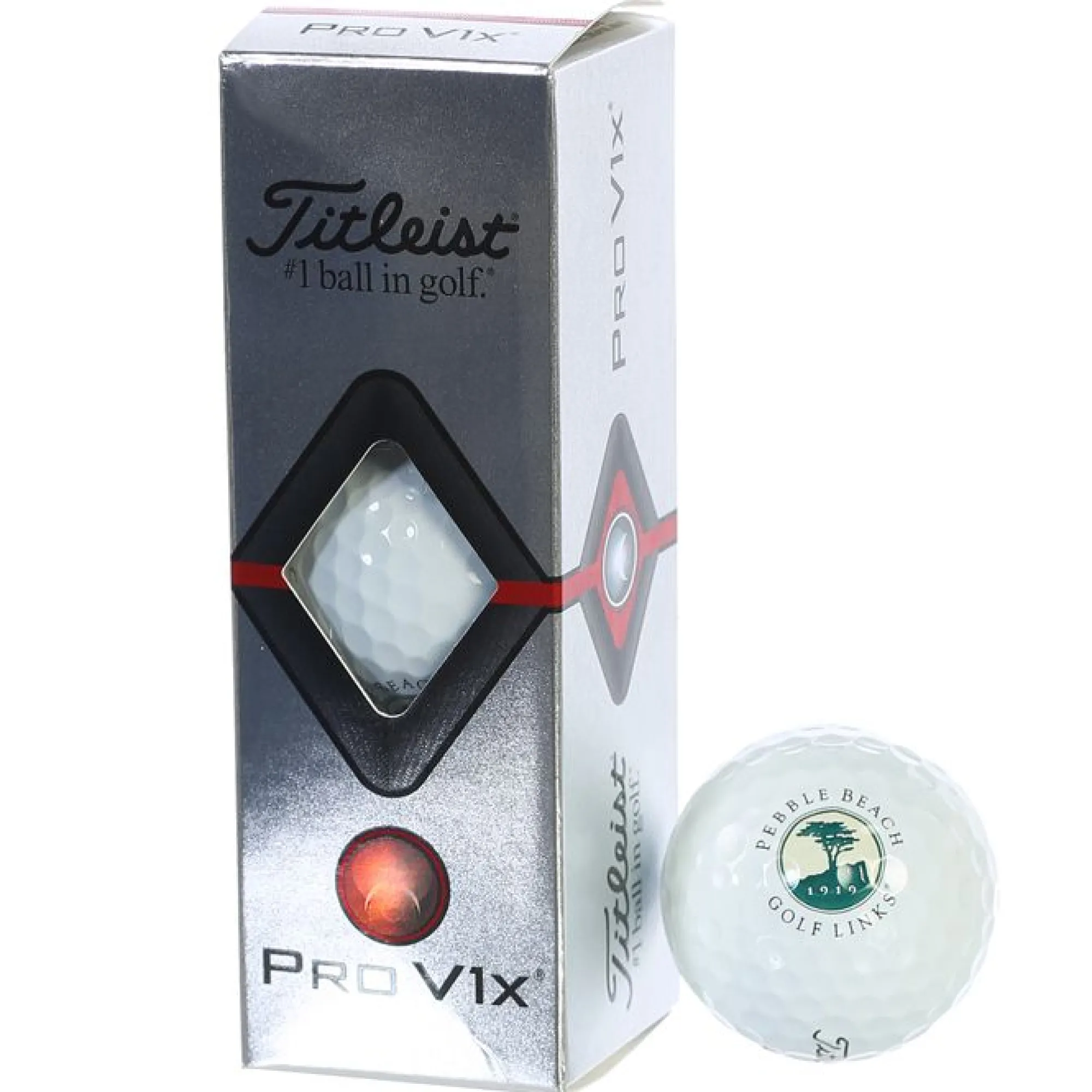 Pebble Beach Golf Links Pro V1X Golf Balls By Titleist New