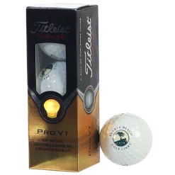 Pebble Beach Golf Links Pro V1 Golf Balls By Titleist Fashion