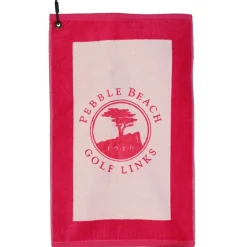 Pebble Beach Golf Links Towel In Pink Hot