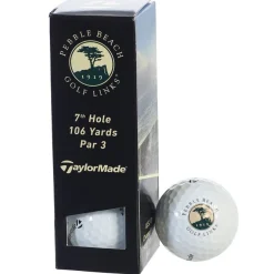 Pebble Beach Golf Links 7Th Hole Sleeve Golf Balls By Taylormade Hot