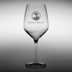 Pebble Beach Heritage Logo Cabernet/Merlot/Bordeaux Red Wine Glass Clearance