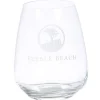 Pebble Beach Heritage Logo Stemless Red Wine Glass Sale