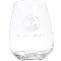 Pebble Beach Heritage Logo Stemless Red Wine Glass Sale