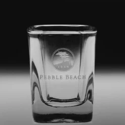 Pebble Beach Heritage Logo Two-Ounce Shot Glass Fine Barware Collection Clearance