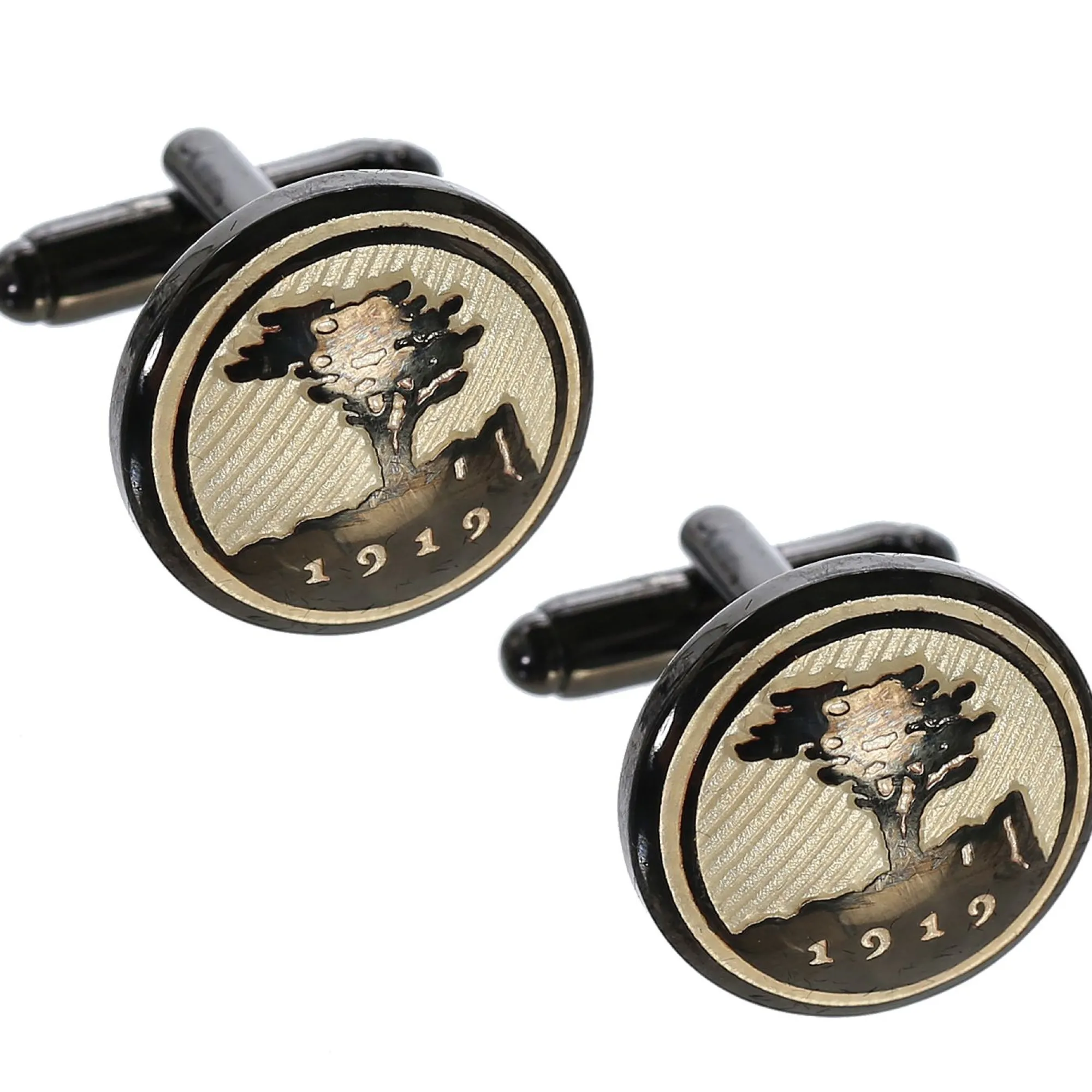 Pebble Beach Heritage Logo Enamel Boxed Cufflinks Fashion