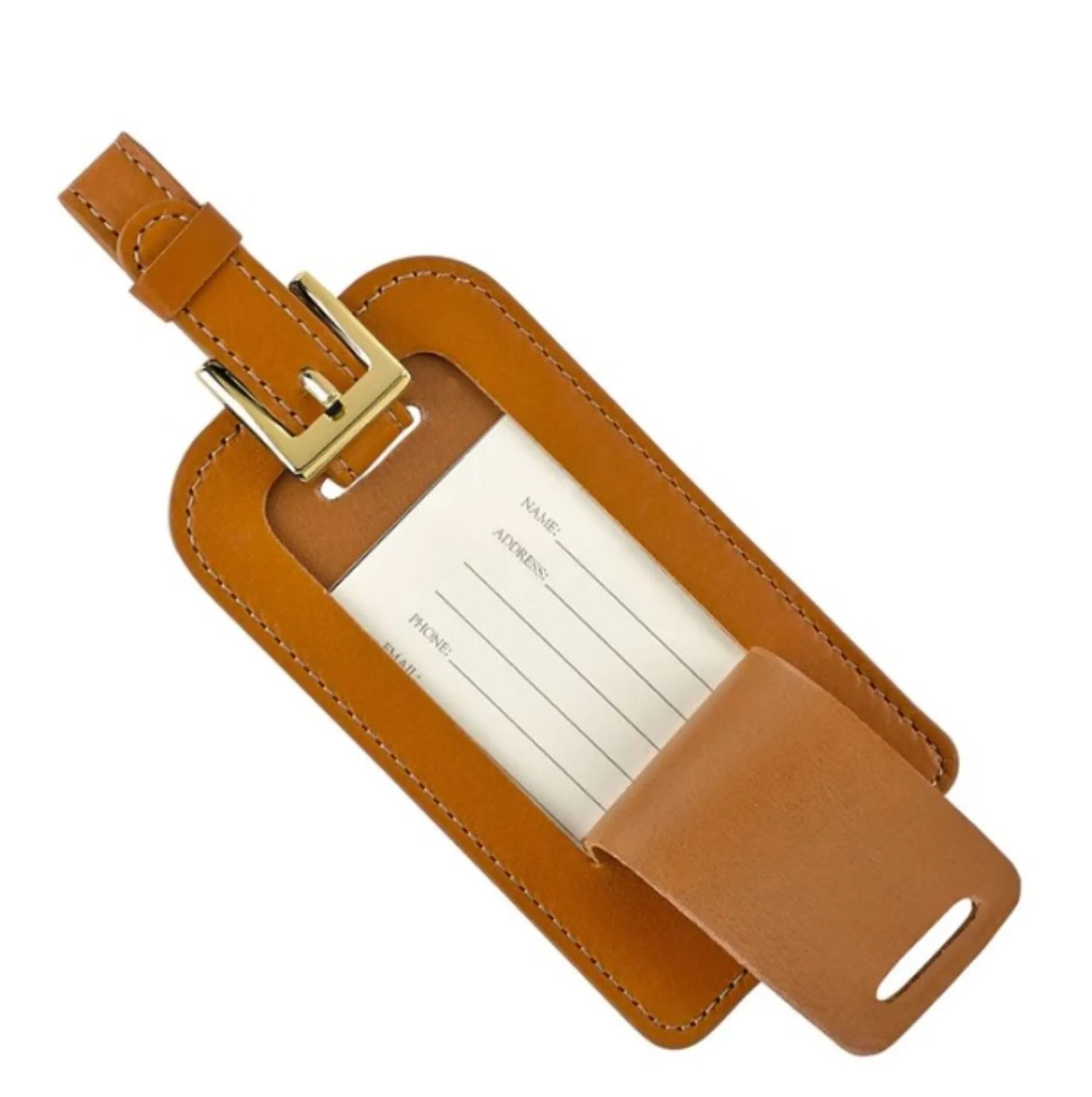Pebble Beach Leather Luggage Tag Discount