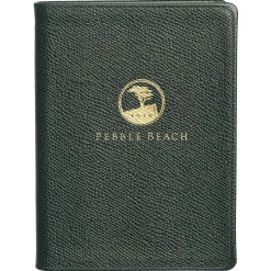 Pebble Beach Logo Leather Small Notebook Clearance