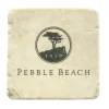 Pebble Beach Logo Marble Coaster By Art And Stone Best