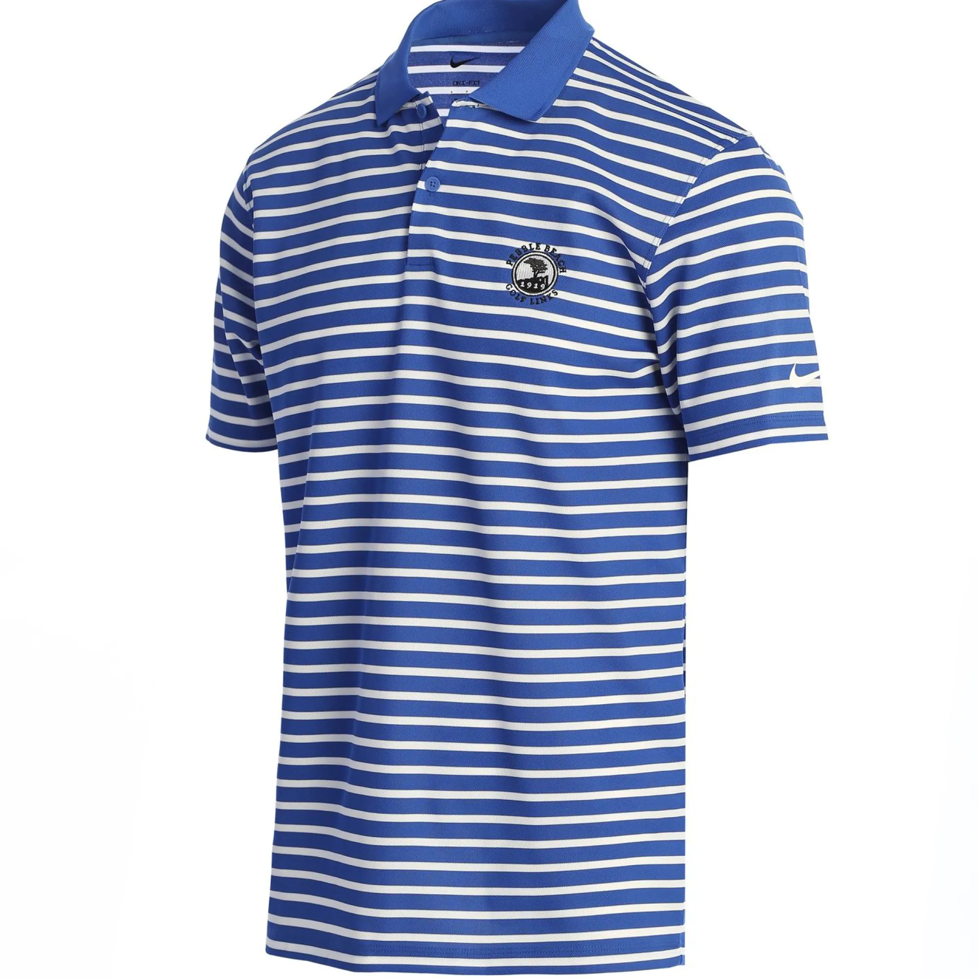 Pebble Beach Men's Dri-Fit Wide Stripe Polo By Nike Online