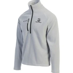 Pebble Beach Men's 'Fast Trek' 1/2 Zip Fleece By Columbia Grey Sale