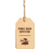 Pebble Beach Outfitters Leather Luggage Tag By Freshwater Designs Discount