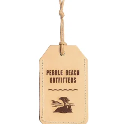 Pebble Beach Outfitters Leather Luggage Tag By Freshwater Designs Discount
