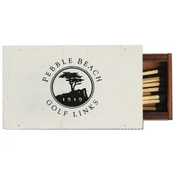 Pebble Beach Pin Flag Scene Match Box Outlet