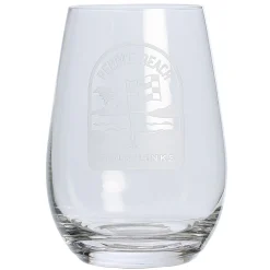 Pebble Beach Pin Flag Scene Stemless Wine Glass Fashion