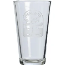 Pebble Beach Pin Flag Scene Pint Glass Clearance