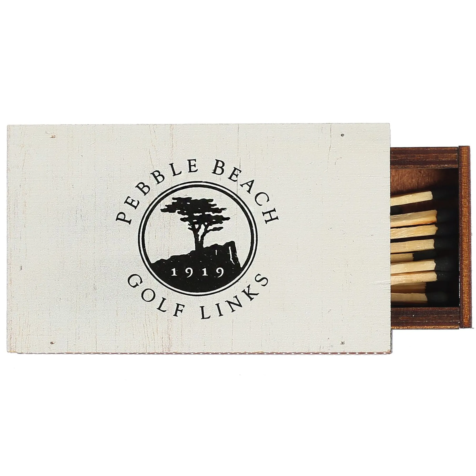 Pebble Beach Pin Flag Scene Match Box Outlet