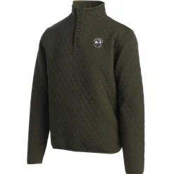 Pebble Beach Quilted Snap Collar Pullover By Divots Outlet