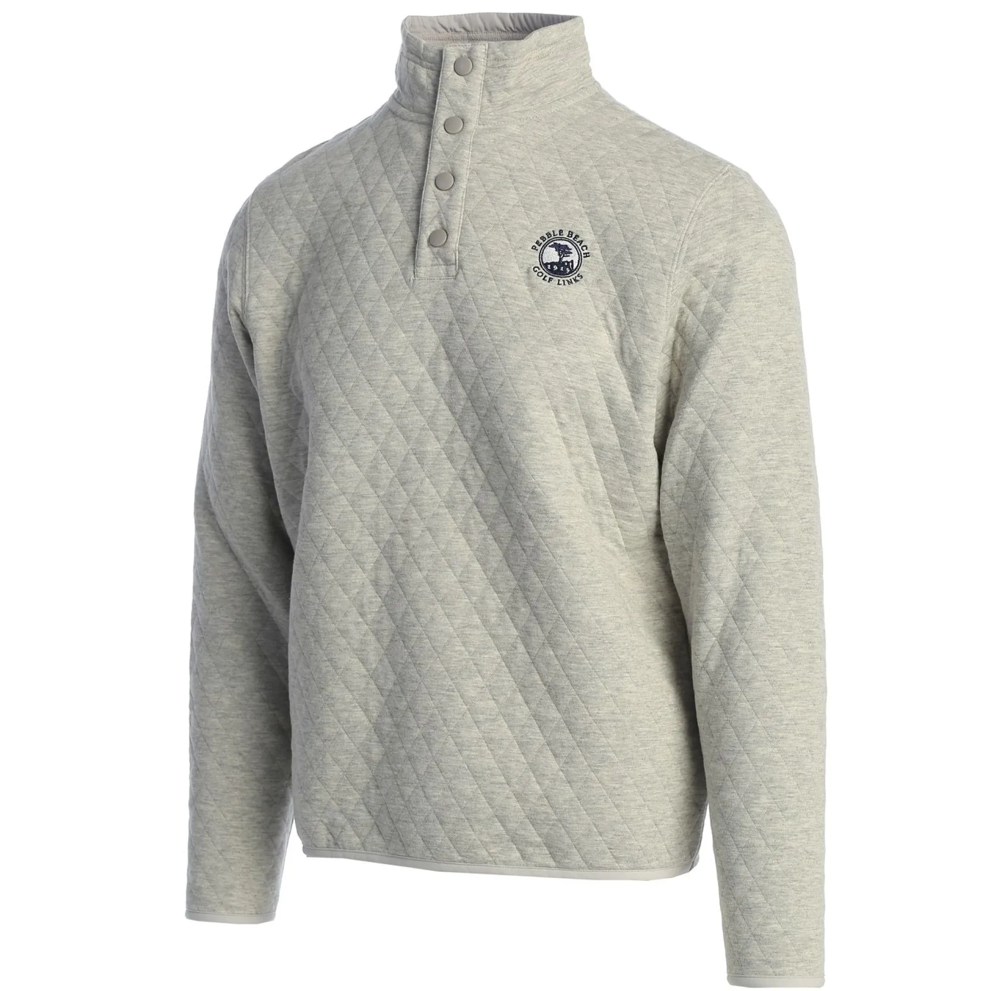Pebble Beach Quilted Snap Collar Pullover By Divots Outlet