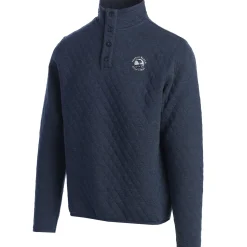 Pebble Beach Quilted Snap Collar Pullover By Divots Outlet