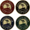 Pebble Beach Retro Style Magnetic Ball Marker Set New
