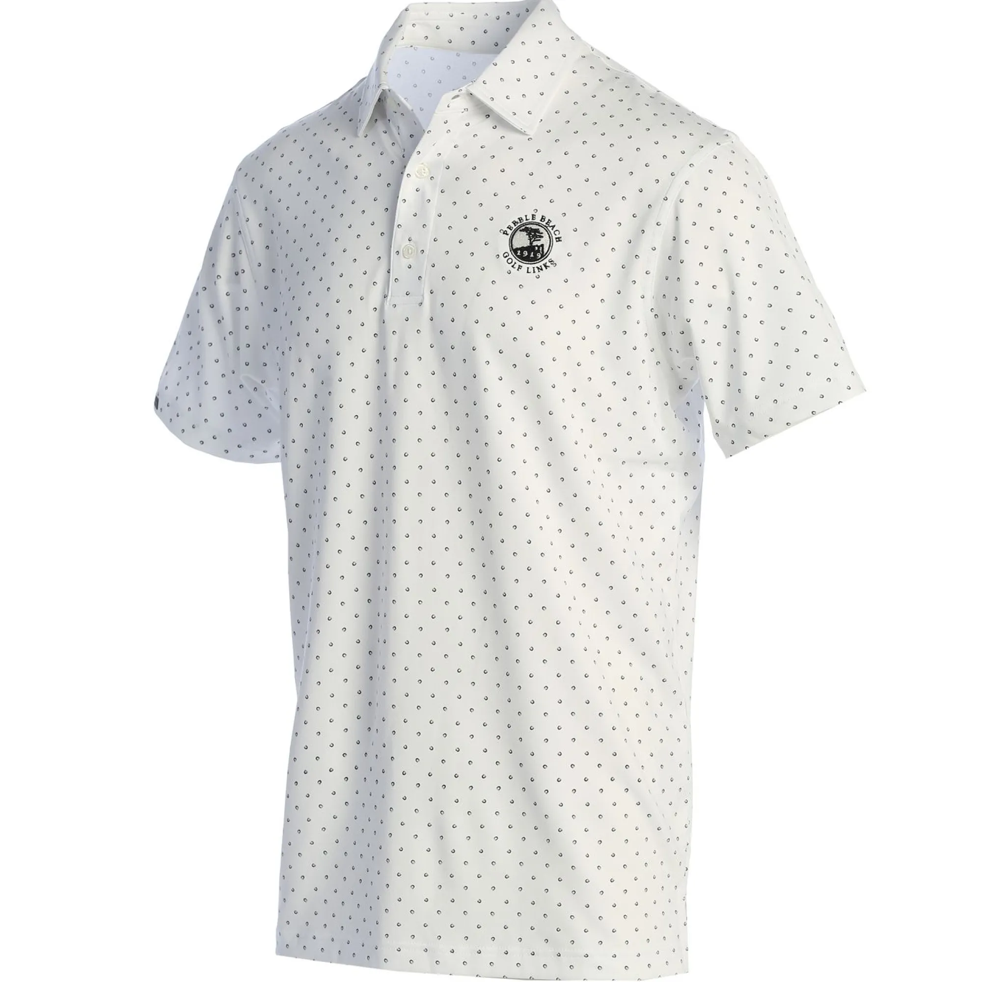 Pebble Beach Signature Dot Performance Polo By Dunning Hot