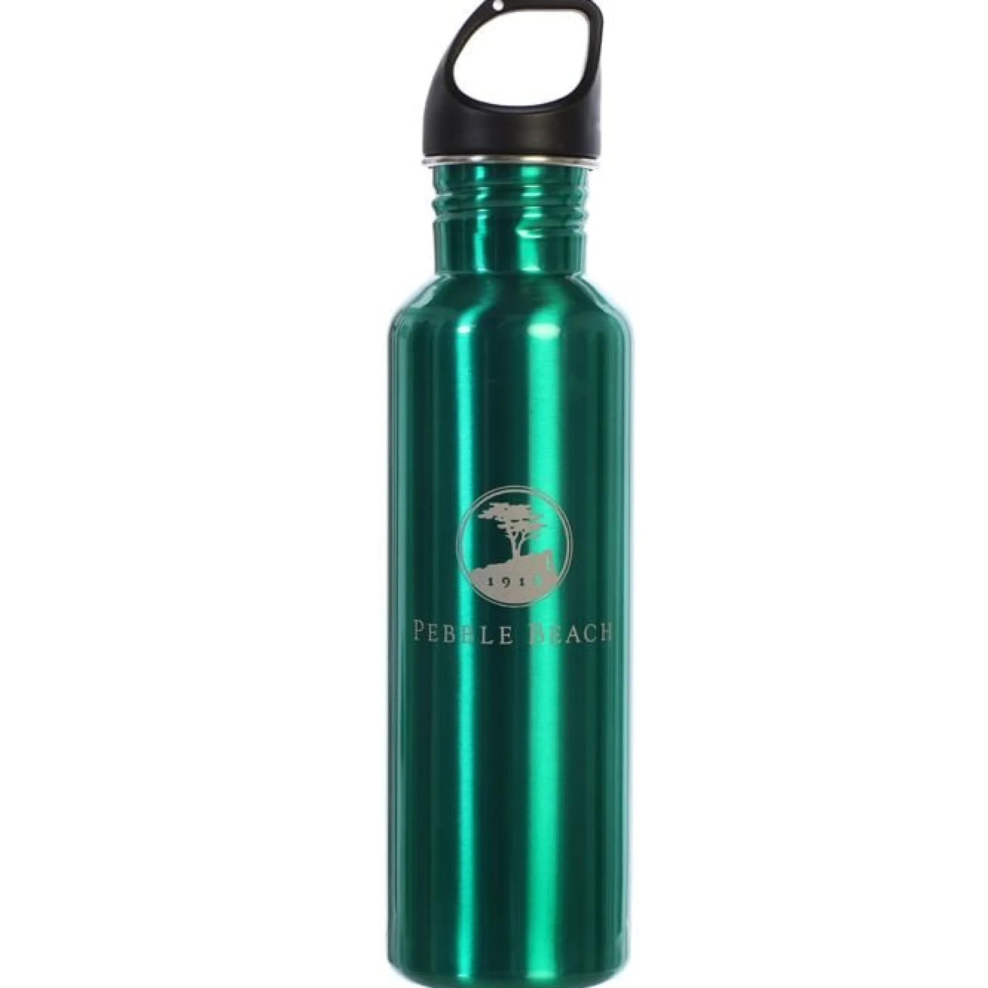 Pebble Beach Stainless Steel Etched Water Bottle Green Hot