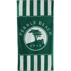 Pebble Beach Striped Beach Towel Sale