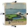 Pebble Beach 7Th And 18Th Hole Marble Coaster Set By Art And Stone Best