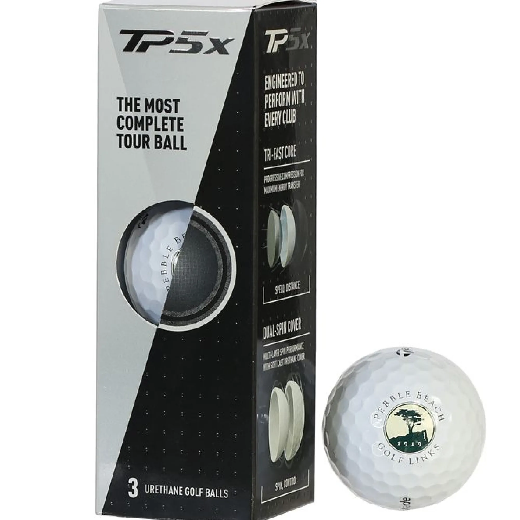 Pebble Beach Tpx5 Sleeve Of Balls By Taylormade Golf Online