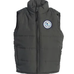 Pebble Beach Youth Charcoal Puffer Vest By Garb Hot
