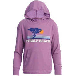 Pebble Beach Youth Grape Sunset Hoodie By Garb Clearance
