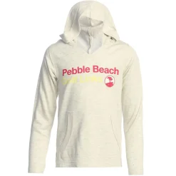 Pebble Beach Youth Oatmeal Golf Links Hoodie By Garb Fashion