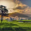 Pebble Beach Radiance By Joann Dost -Metal Print New