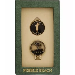 Pebble Beach Spanish Bay Bagpiper Hat Clip & Ball Marker Set Outlet