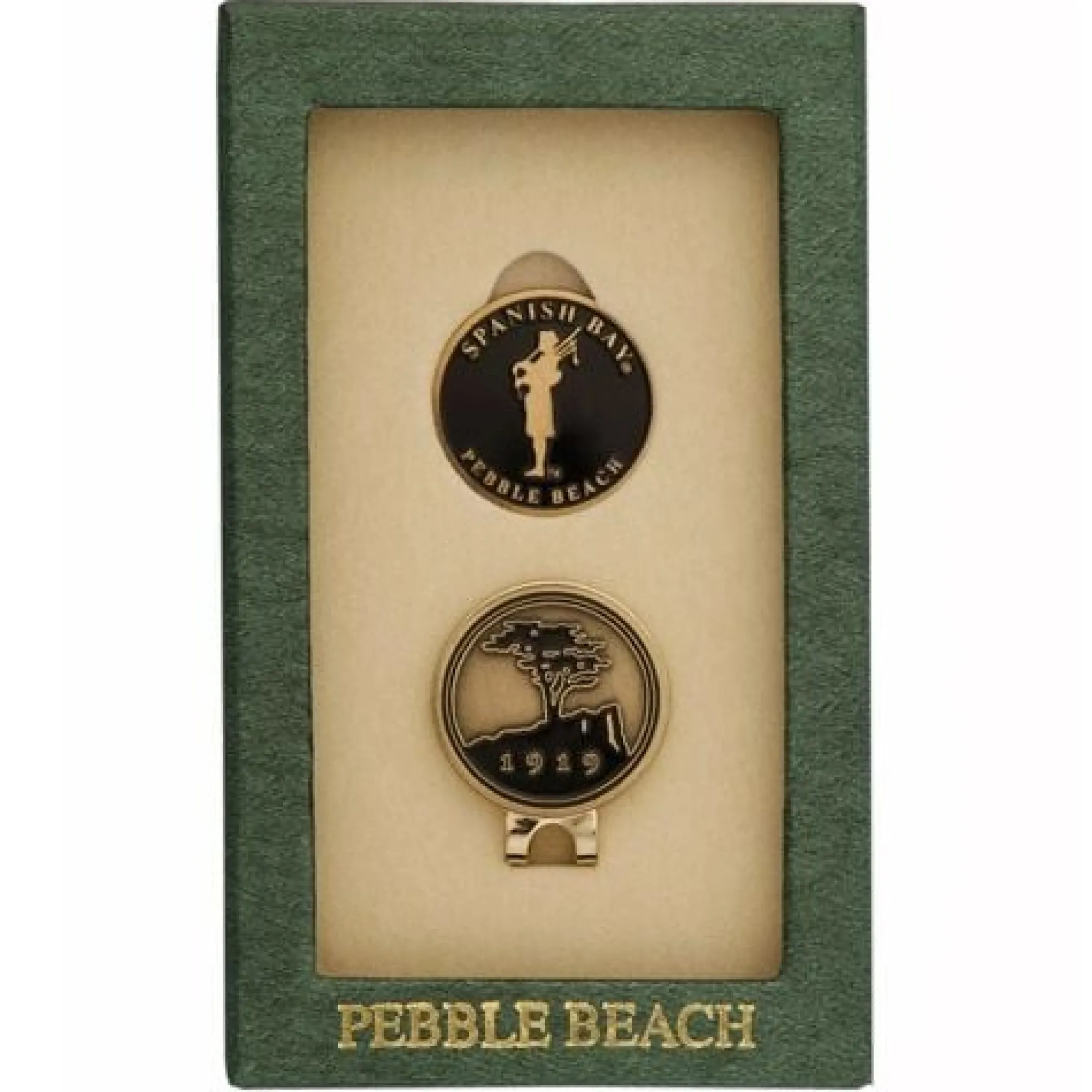 Pebble Beach Spanish Bay Bagpiper Hat Clip & Ball Marker Set Outlet