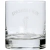 Pebble Beach Spanish Bay Etched Double Old Fashioned Glass Hot