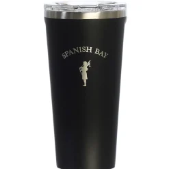 Pebble Beach Spanish Bay Matte Black 16Oz Tumbler With Lid By Corkcicle New