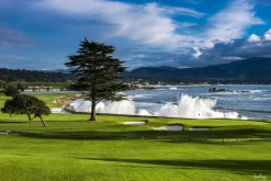 Pebble Beach Sunday Afternoon By Bart Keagy - Metal Print Best