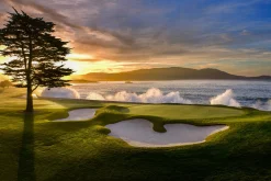 Pebble Beach Sunrise Waves By Bart Keagy Discount